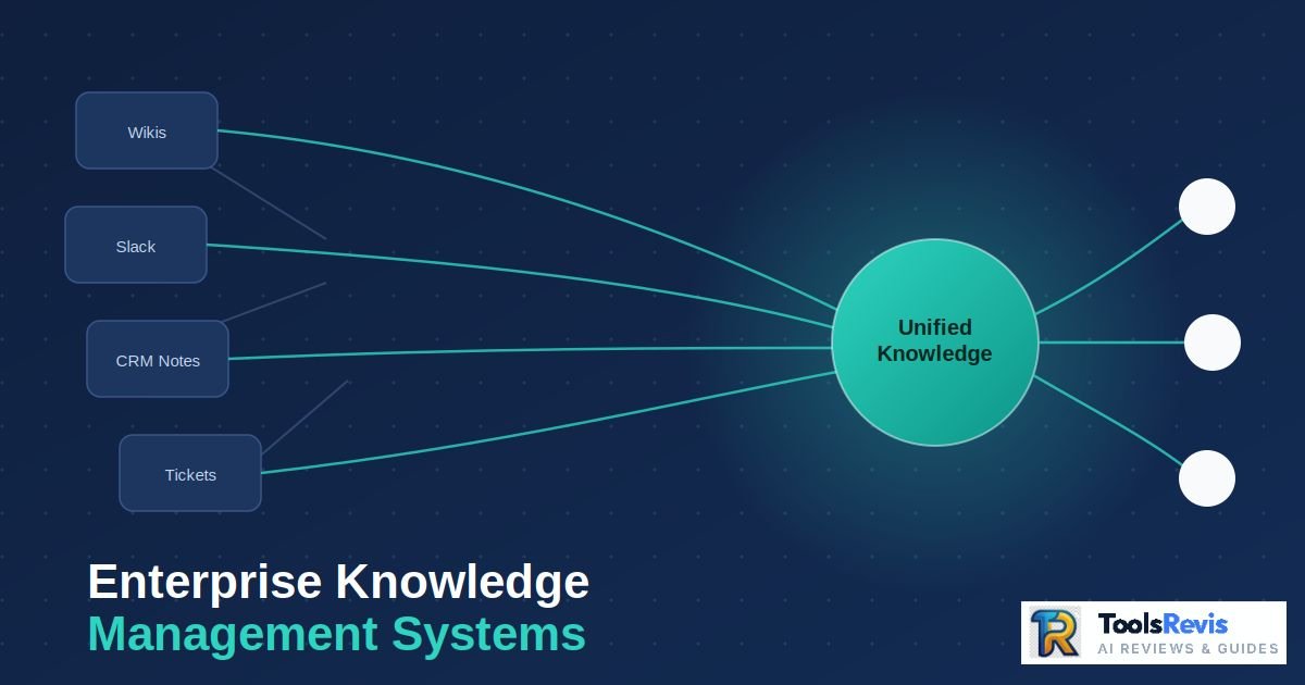 Enterprise knowledge management system connecting data silos into a unified layer
