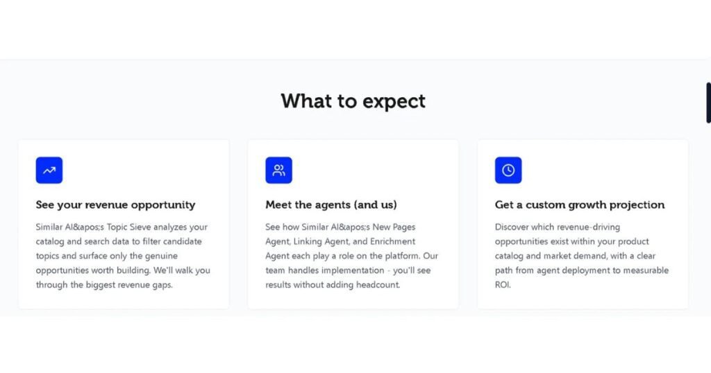 Similar.ai revenue opportunity and growth projection features