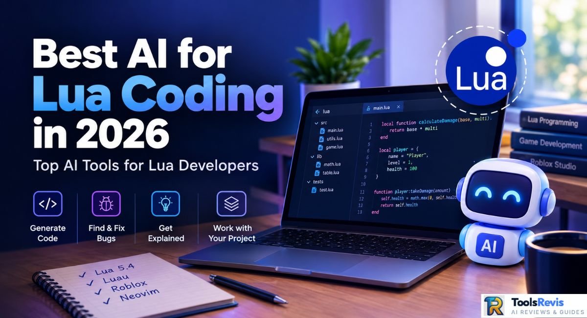 Best AI for Lua coding in 2026 with AI-assisted Lua development on a laptop