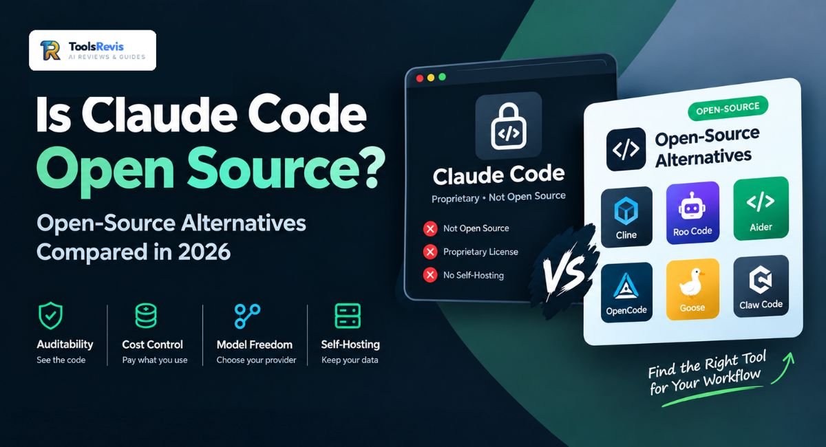 ToolsRevis guide: Is Claude Code Open Source — comparison with open-source alternatives Cline, Aider, OpenCode, Goose