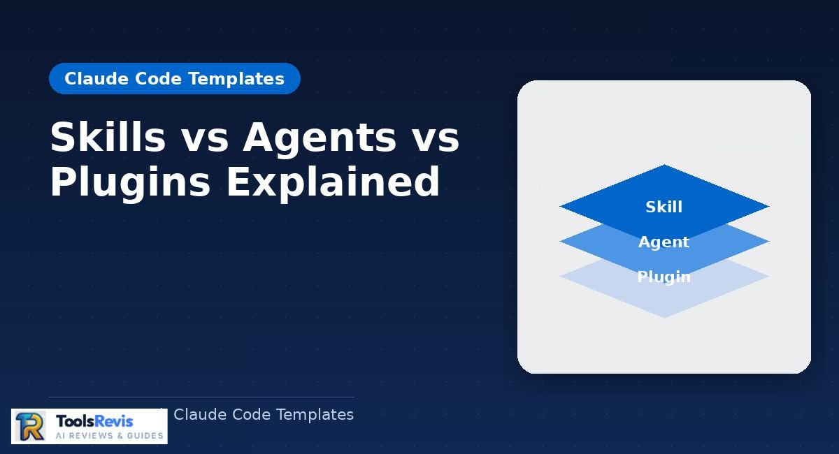 Claude Code Templates - Skills vs Agents vs Plugins comparison