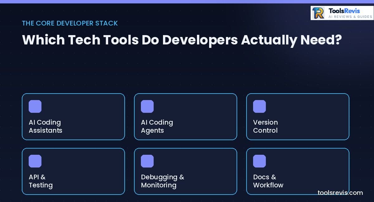 Droven.io Best Tech Tools for Developers – core developer tool stack categories